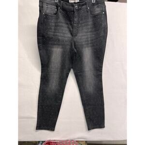 New Rebecca Minkoff Women's Size 16W faded Black pants jeans